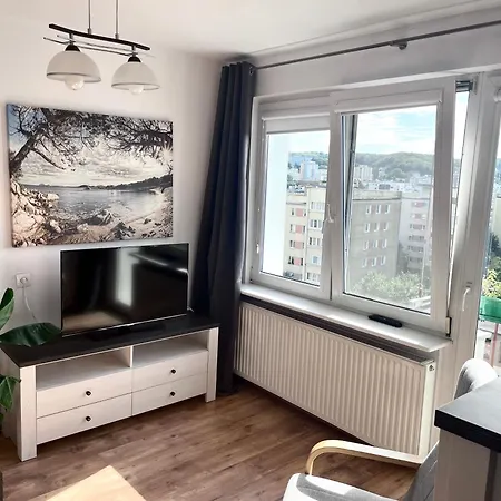 Apartament W Centrum Gdyni Z Widokiem Na Panorame Miasta Gdyně
